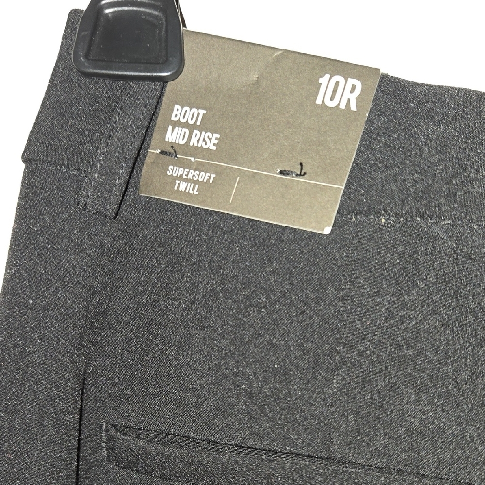 NWT Express Classic Boot Midrise Black Supersoft Twill Pants Size 10R - Picture 5 of 6